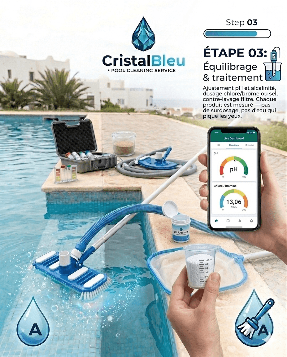 Contre-lavage du filtre et contrôle pression
